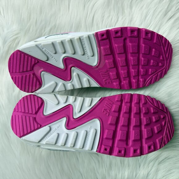 Nike Air Max 90 Low Running Shoes White Pink HF6358-101 VNDS GS Sz 5.5/WMNS 7 - Picture 6 of 7